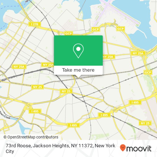 73rd Roose, Jackson Heights, NY 11372 map