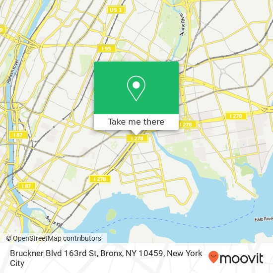Mapa de Bruckner Blvd 163rd St, Bronx, NY 10459