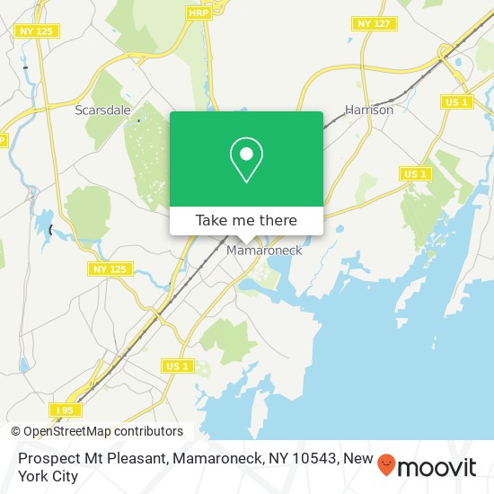 Mapa de Prospect Mt Pleasant, Mamaroneck, NY 10543