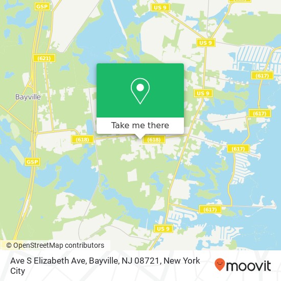 Ave S Elizabeth Ave, Bayville, NJ 08721 map