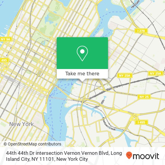 Mapa de 44th 44th Dr intersection Vernon Vernon Blvd, Long Island City, NY 11101