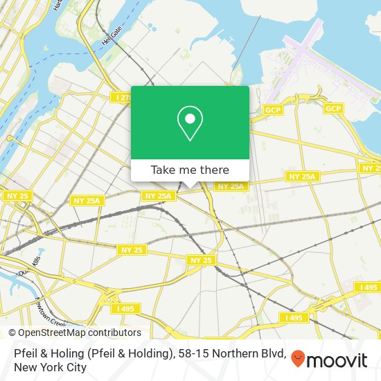 Pfeil & Holing (Pfeil & Holding), 58-15 Northern Blvd map