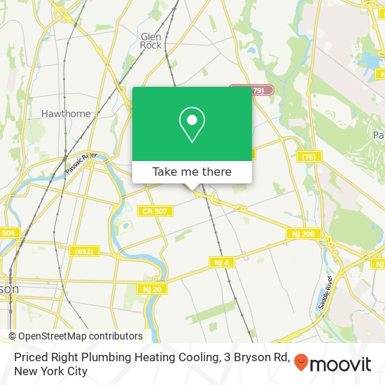 Priced Right Plumbing Heating Cooling, 3 Bryson Rd map