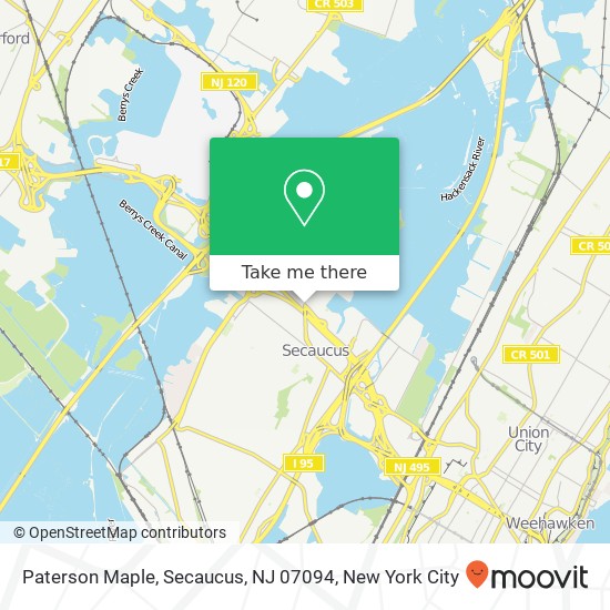 Paterson Maple, Secaucus, NJ 07094 map