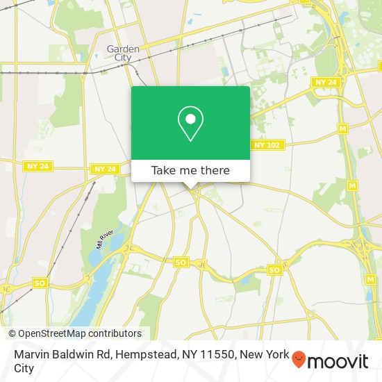 Marvin Baldwin Rd, Hempstead, NY 11550 map