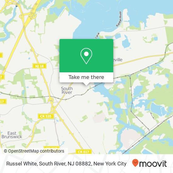 Mapa de Russel White, South River, NJ 08882