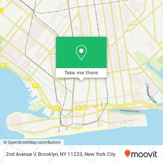 2nd Avenue V, Brooklyn, NY 11223 map