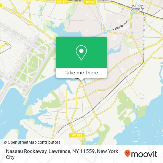 Mapa de Nassau Rockaway, Lawrence, NY 11559