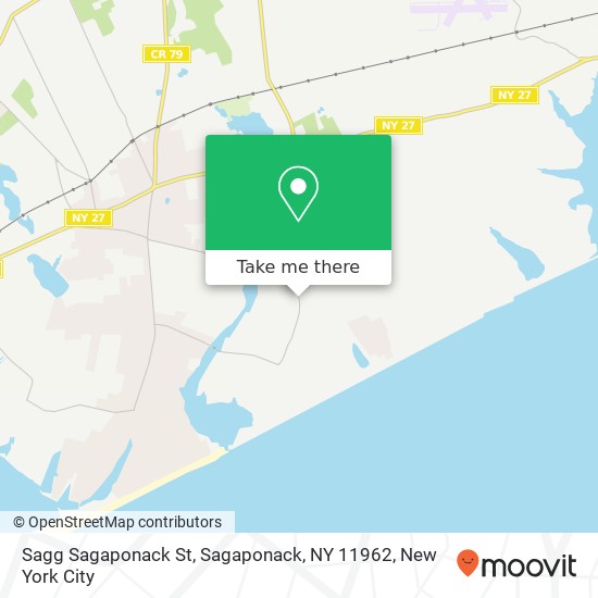 Mapa de Sagg Sagaponack St, Sagaponack, NY 11962