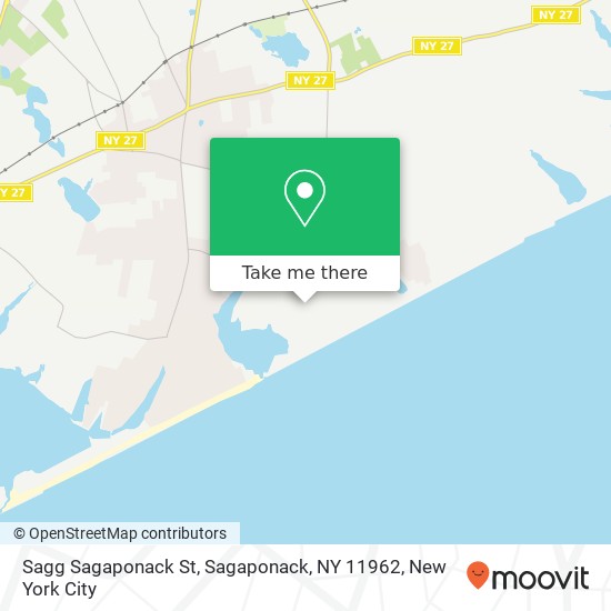 Mapa de Sagg Sagaponack St, Sagaponack, NY 11962