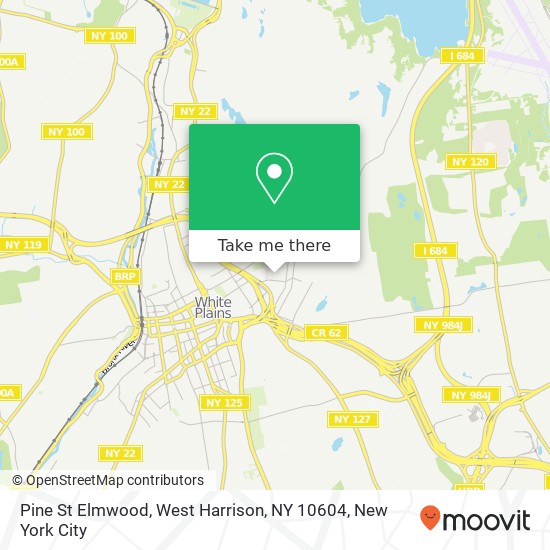 Mapa de Pine St Elmwood, West Harrison, NY 10604
