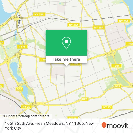 165th 65th Ave, Fresh Meadows, NY 11365 map