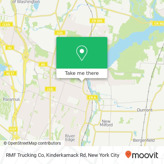 RMF Trucking Co, Kinderkamack Rd map