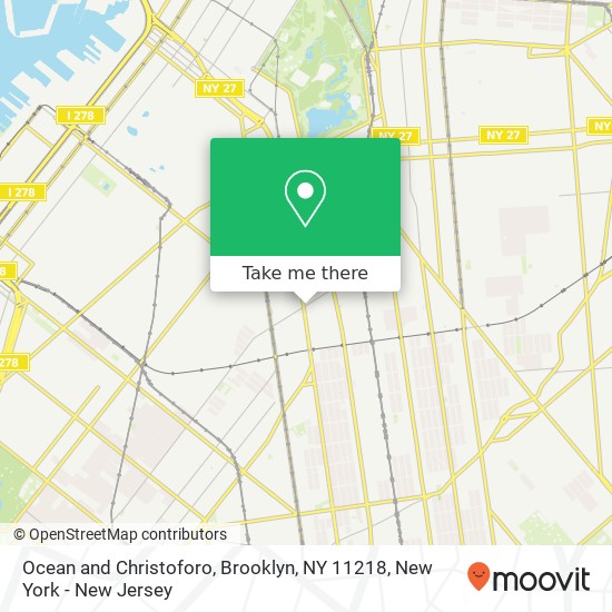 Mapa de Ocean and Christoforo, Brooklyn, NY 11218