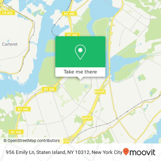 956 Emily Ln, Staten Island, NY 10312 map