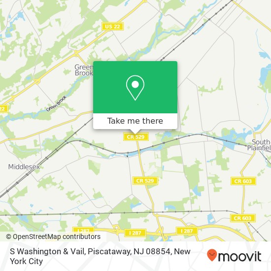 S Washington & Vail, Piscataway, NJ 08854 map