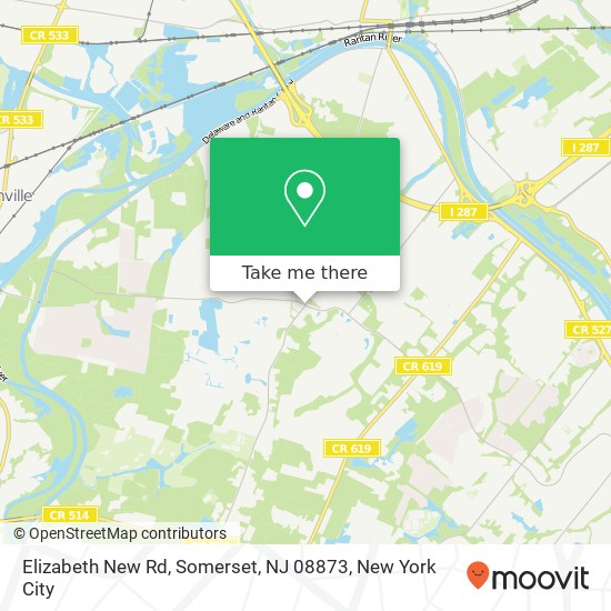 Mapa de Elizabeth New Rd, Somerset, NJ 08873