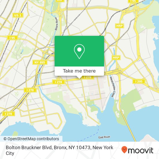 Mapa de Bolton Bruckner Blvd, Bronx, NY 10473