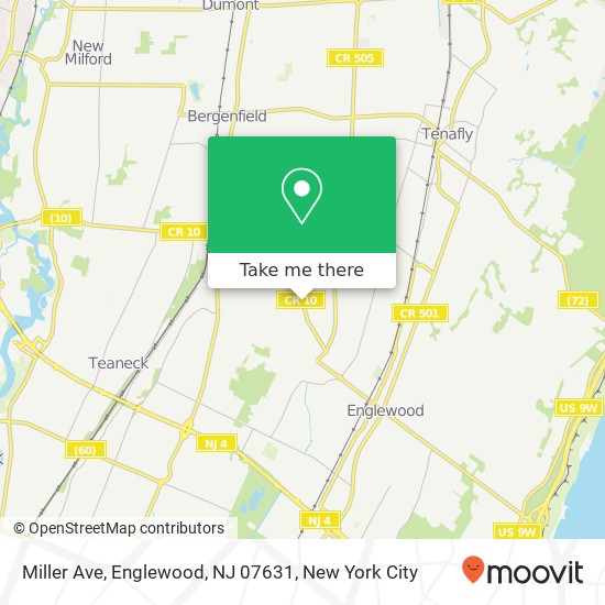Miller Ave, Englewood, NJ 07631 map