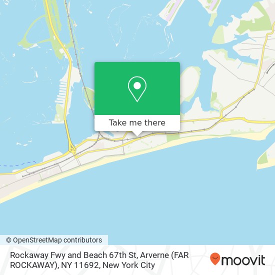 Mapa de Rockaway Fwy and Beach 67th St, Arverne (FAR ROCKAWAY), NY 11692