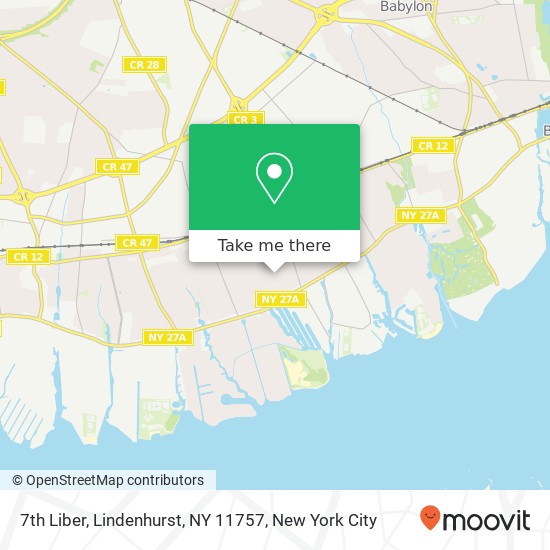 7th Liber, Lindenhurst, NY 11757 map