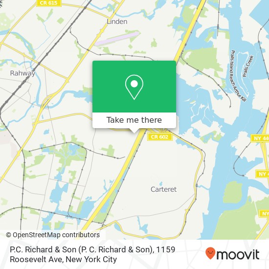 Mapa de P.C. Richard & Son (P. C. Richard & Son), 1159 Roosevelt Ave