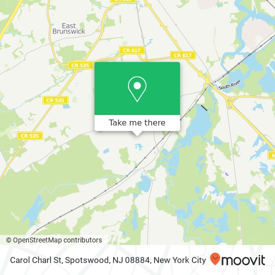 Mapa de Carol Charl St, Spotswood, NJ 08884