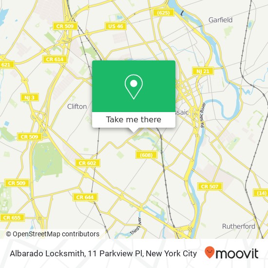 Mapa de Albarado Locksmith, 11 Parkview Pl