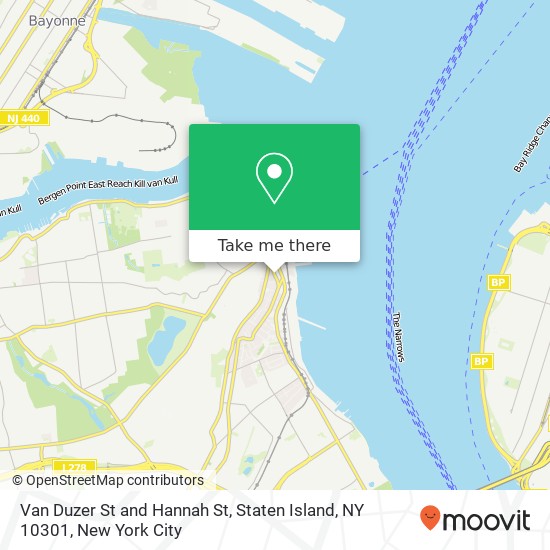 Van Duzer St and Hannah St, Staten Island, NY 10301 map
