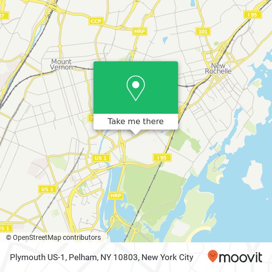 Plymouth US-1, Pelham, NY 10803 map