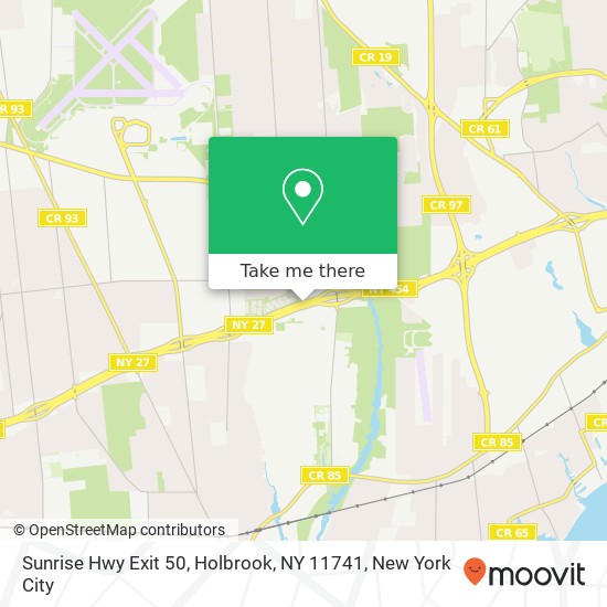 Sunrise Hwy Exit 50, Holbrook, NY 11741 map