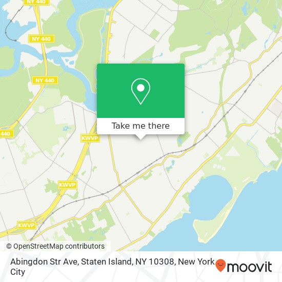 Mapa de Abingdon Str Ave, Staten Island, NY 10308
