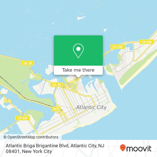 Atlantic Briga Brigantine Blvd, Atlantic City, NJ 08401 map