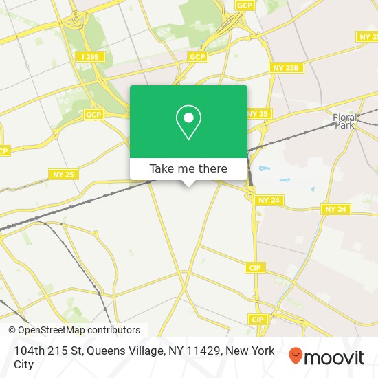 Mapa de 104th 215 St, Queens Village, NY 11429