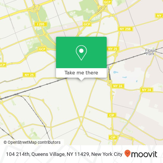 Mapa de 104 214th, Queens Village, NY 11429