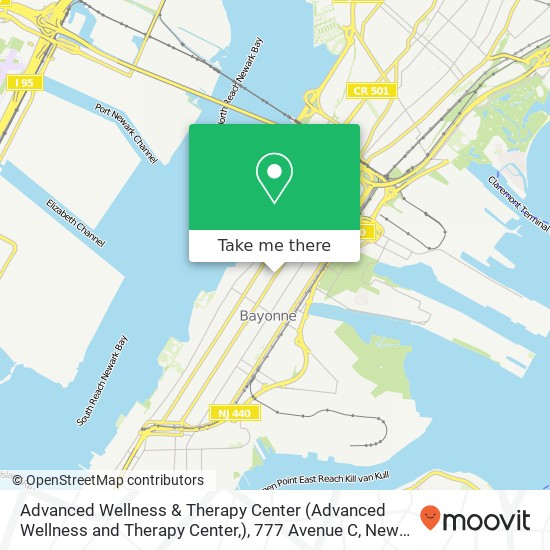 Mapa de Advanced Wellness & Therapy Center (Advanced Wellness and Therapy Center,), 777 Avenue C
