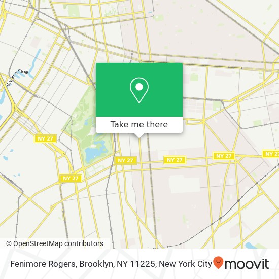 Mapa de Fenimore Rogers, Brooklyn, NY 11225
