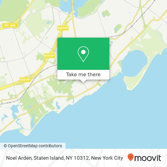 Mapa de Noel Arden, Staten Island, NY 10312