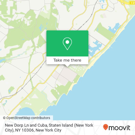 New Dorp Ln and Cuba, Staten Island (New York City), NY 10306 map
