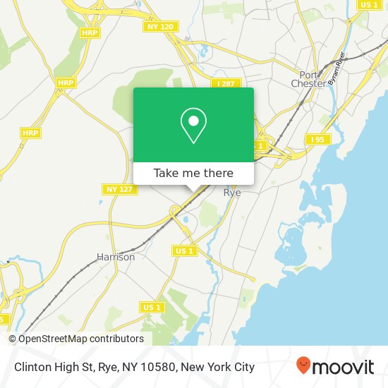 Mapa de Clinton High St, Rye, NY 10580