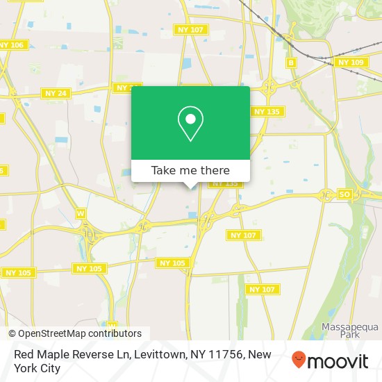 Red Maple Reverse Ln, Levittown, NY 11756 map