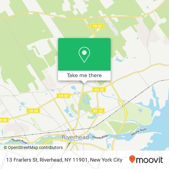 13 Frarlers St, Riverhead, NY 11901 map