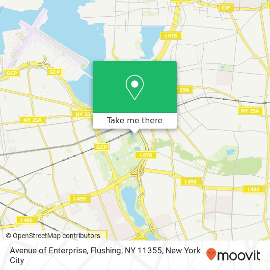 Mapa de Avenue of Enterprise, Flushing, NY 11355