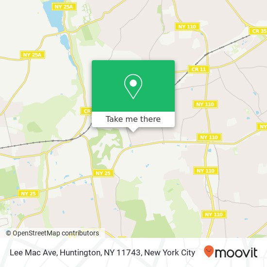 Mapa de Lee Mac Ave, Huntington, NY 11743