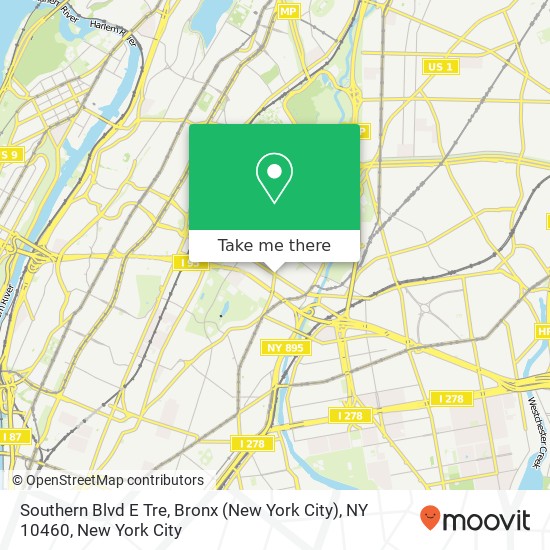 Southern Blvd E Tre, Bronx (New York City), NY 10460 map