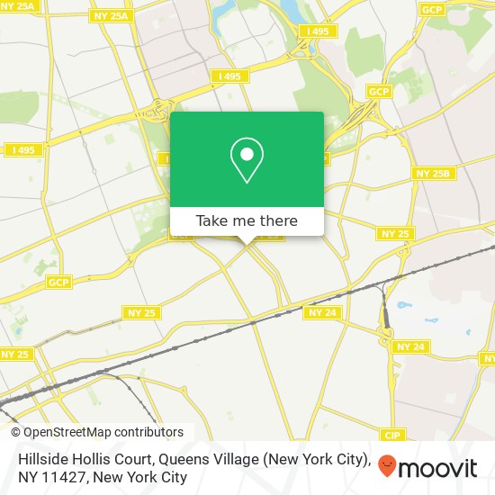Hillside Hollis Court, Queens Village (New York City), NY 11427 map