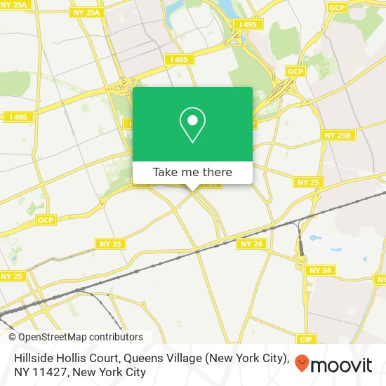 Mapa de Hillside Hollis Court, Queens Village (New York City), NY 11427
