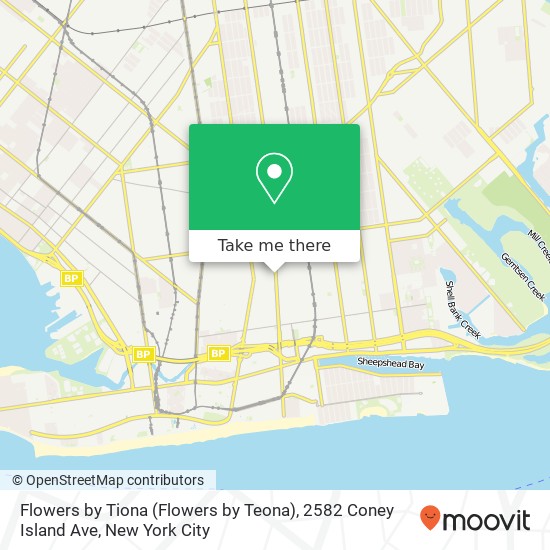 Flowers by Tiona (Flowers by Teona), 2582 Coney Island Ave map