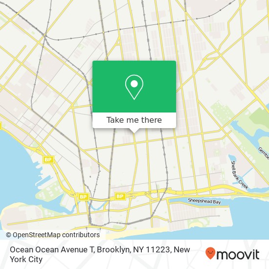 Ocean Ocean Avenue T, Brooklyn, NY 11223 map