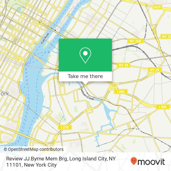 Review JJ Byrne Mem Brg, Long Island City, NY 11101 map